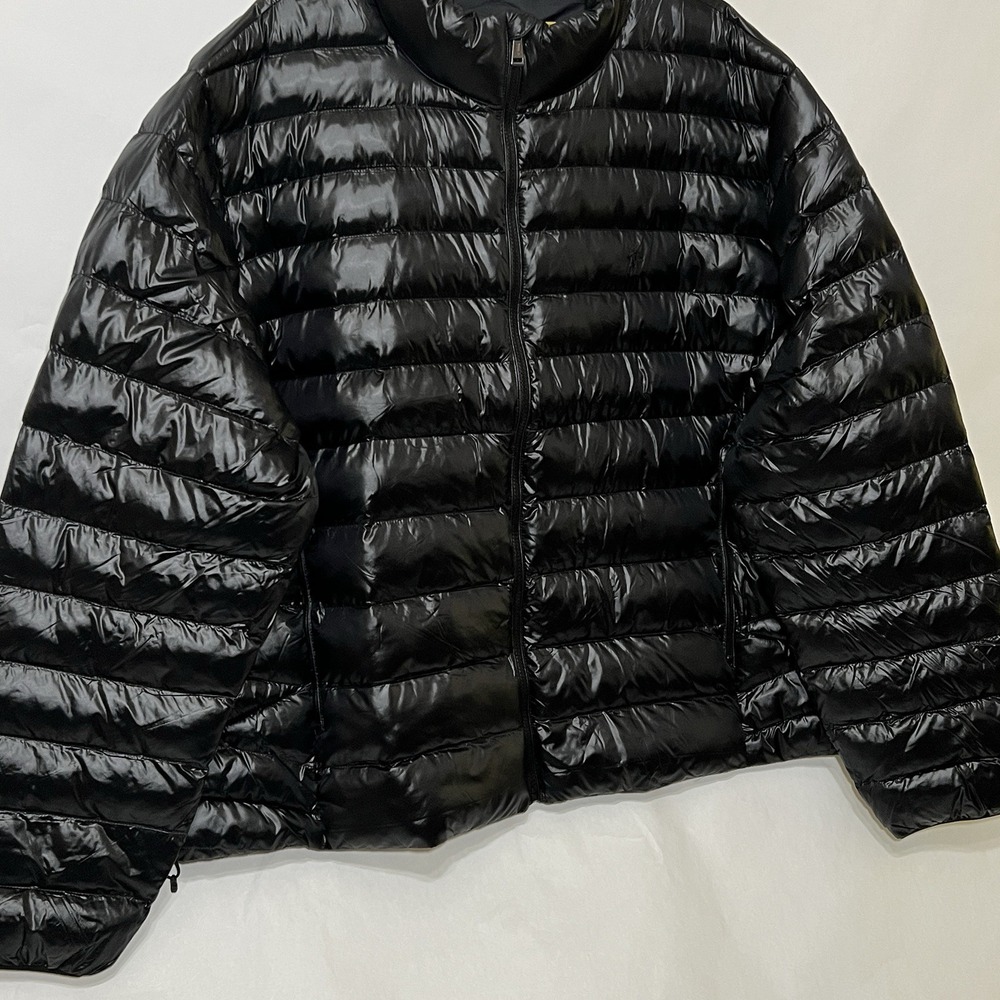 Polo Ralph Lauren Performance Full Zip Puffer Jacket Black Logo Mens 3XB New - Picture 5 of 15